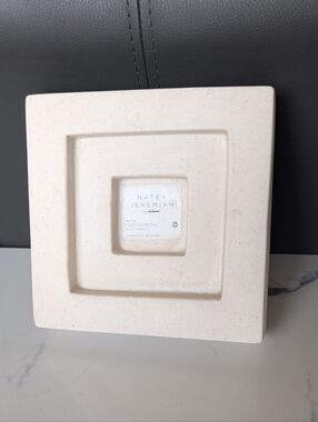 Cream Square Reptile Feeding Bowl